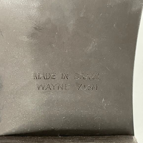 Brighton Boots Short Cowboy Western Brown Croc Leather Black Suede - Picture 11 of 11